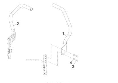 Lapbar Adjustment Diagram and Parts List for RZT-L42KH (17CRCACS009)(2017) Cub Cadet Lawn Tractor